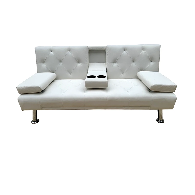 ZITA PLUS REST WHITE PU ΚΑΝΑΠΕΣ-ΚΡΕΒΑΤΙ 168X88εκ.