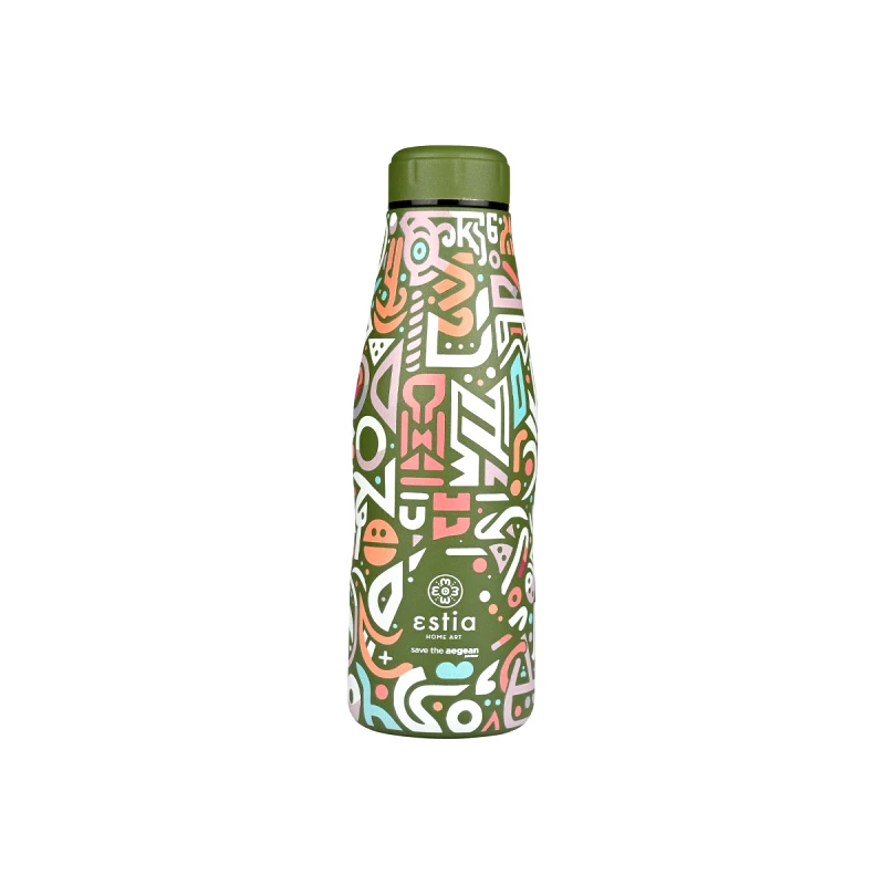 ESTIA ESTIA ΘΕΡΜΟΣ TRAVEL FLASK SAVE THE AEGEAN 500ml GEOVIVID