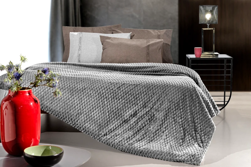 Guy Laroche Σετ 2τμχ Κουβέρτα Smoothie Anthracite 220x240