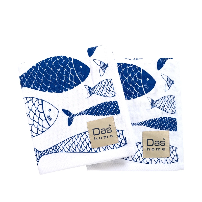DAS Home Das home σετ ποτηροπανα 2τμχ 40χ60 0737 blue, white