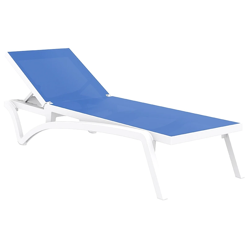 SIESTA Πασιφικ ξαπλωστρα white/blue πολ/νιου