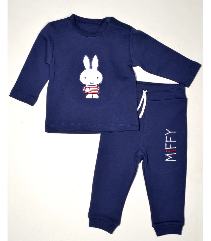 MIFFY Miffy Des.61 Σετ Φόρμας 2τ Μπλε Σκούρο 9 Mηνών/74cm