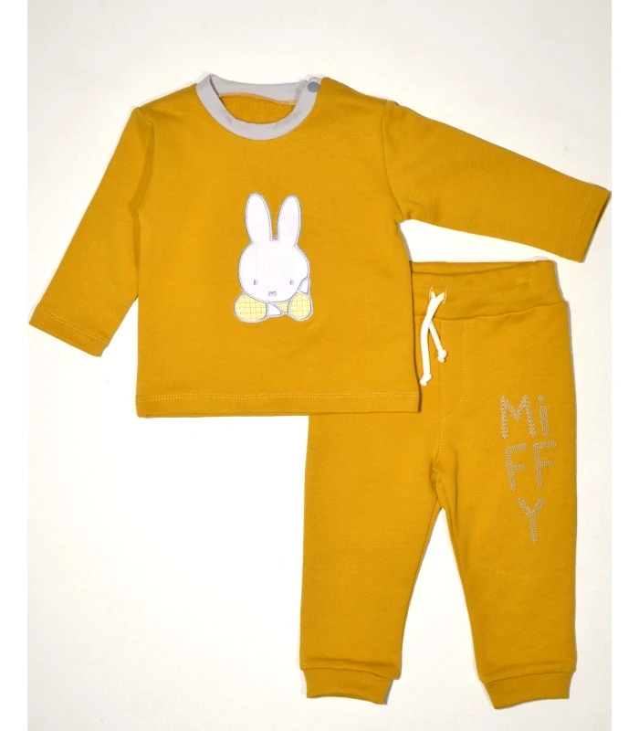 MIFFY Miffy Des.65 Σετ Φόρμας 2τ Ώχρα 12 Mηνών/80cm
