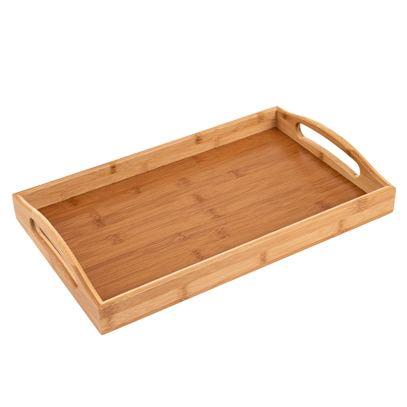 ESTIA ESTIA ΔΙΣΚΟΣ ΣΕΡΒΙΡΙΣΜΑΤΟΣ BAMBOO ESSENTIALS ΜΕ ΛΑΒΕΣ ΜΕΤΑΦΟΡΑΣ 44x29.5x5.5cm 01-12953