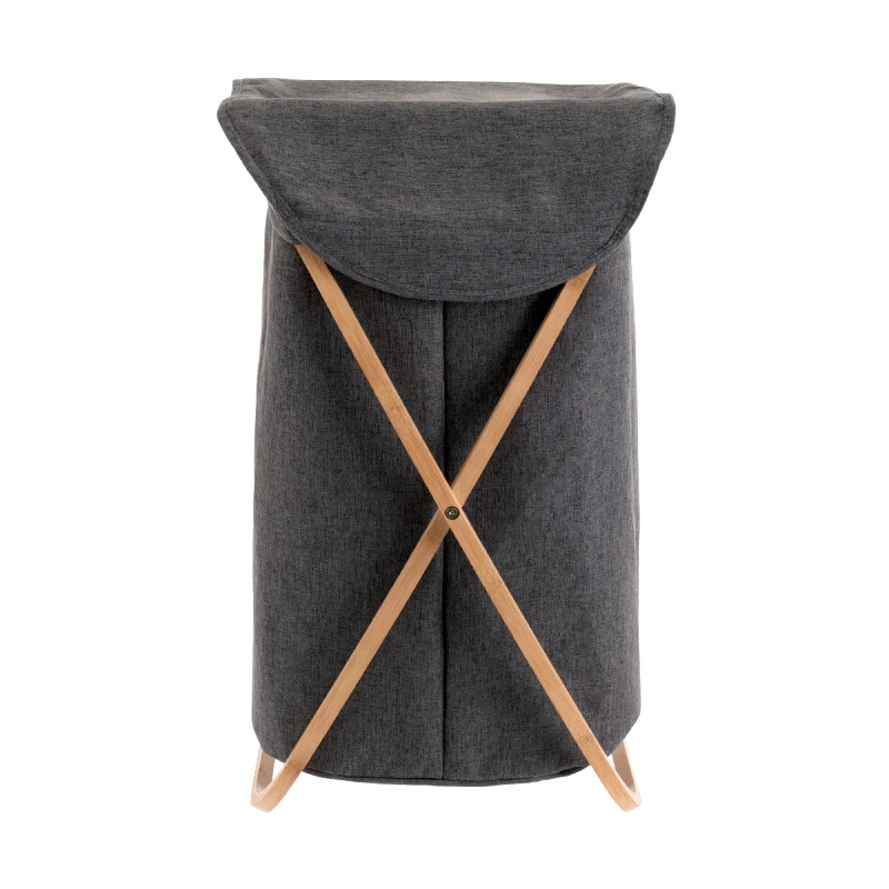 ESTIA ΚΑΛΑΘΙ ΑΠΛΥΤΩΝ BAMBOO ESSENTIALS ΜΕ ΘΗΚΗ ΠΟΛΥΕΣΤΕΡΑ ΠΤΥΣΣΟΜΕΝΟ 40x40x70cm 02-13158