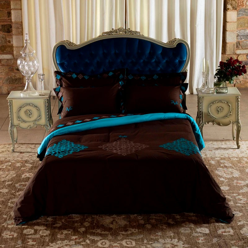 SB Home Σετ σεντονια 240χ270+2 μαξ/κεσ- oxford-imperia tyrqouise