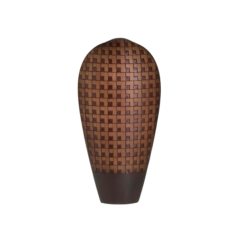 INART Inart βαζο resin καφε 23χ11χ46