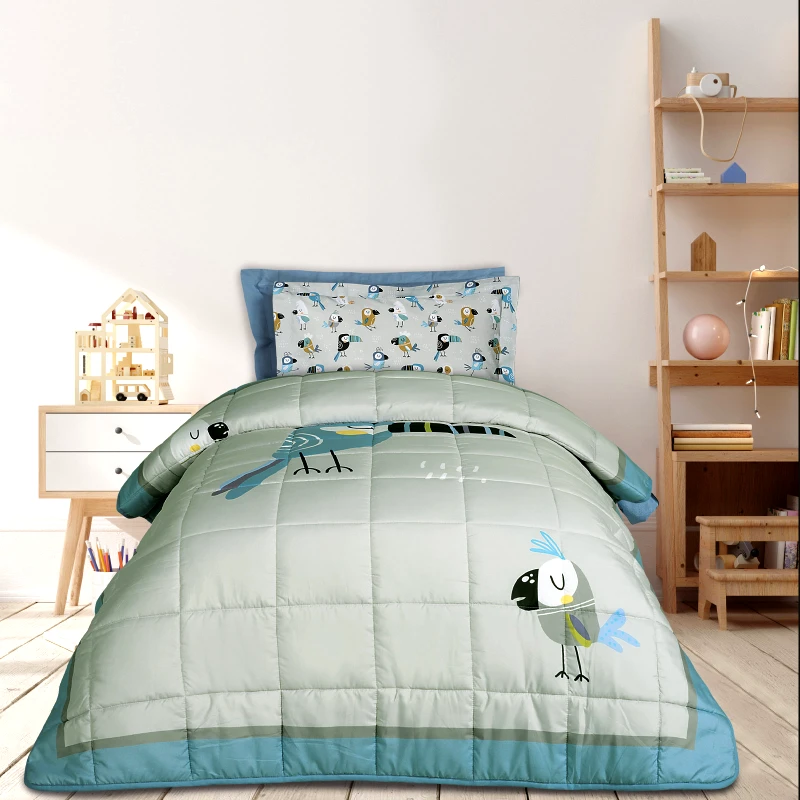 DAS KIDS Das kids παπλωμα μονο 4914 blue, grey, mint 160χ220