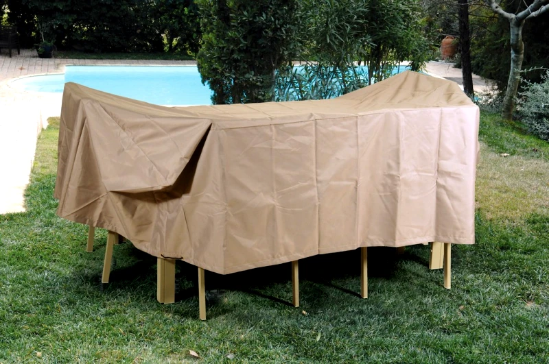 LIANOS Πολυεστερικό Προστατευτικό Κάλλυμα Τραπεζαρίας 200 x 130 x 60(h)cm