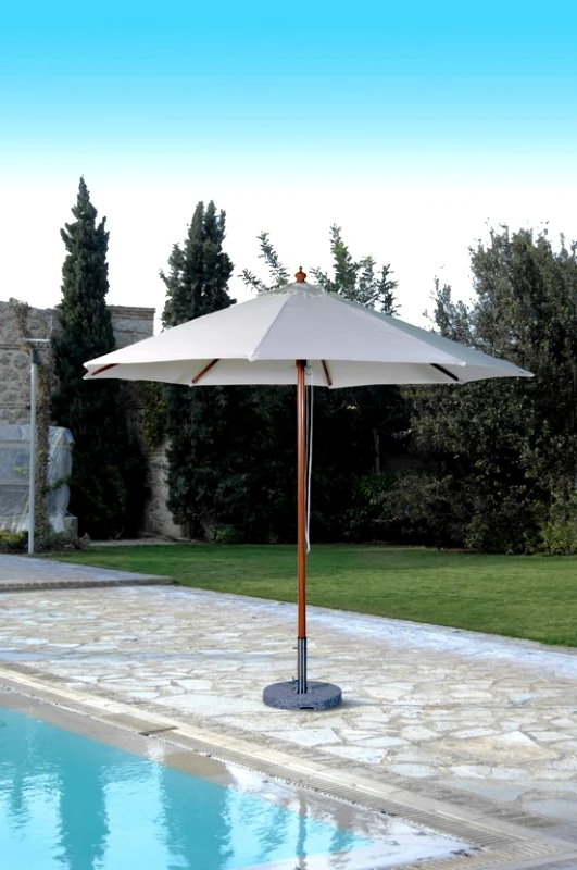 LIANOS Τετράγωνη Ομπρέλα 300 x 300cm Με Βάση 30kg