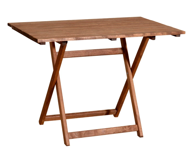 LIANOS Ξύλινο Παραλ/μο Πτυσσόμενο Τραπέζι Οξυά 60(W) x 80(L) x 72(H)cm
