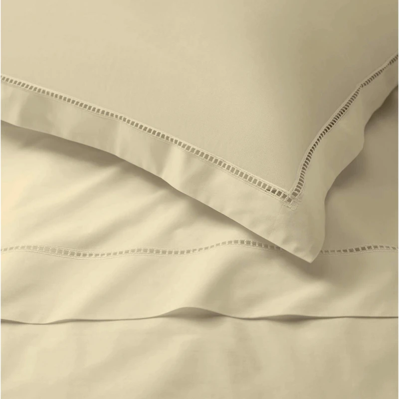 MAKIS TSELIOS AZOUR BEIGE ΣΕΤ ΣΕΝΤΟΝΙΑ ΥΠΕΡΔΙΠΛΑ (240x260cm) COTTON SATIN, MAKIS TSELIOS
