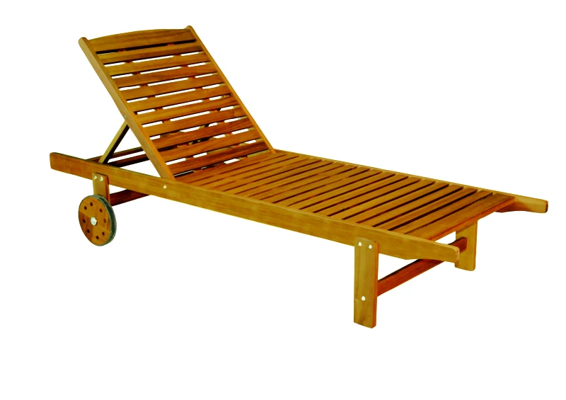 LIANOS Ανακλινόμενη Ξαπλώστρα 197 x 74 x 33(h) cm ,Acacia Wood