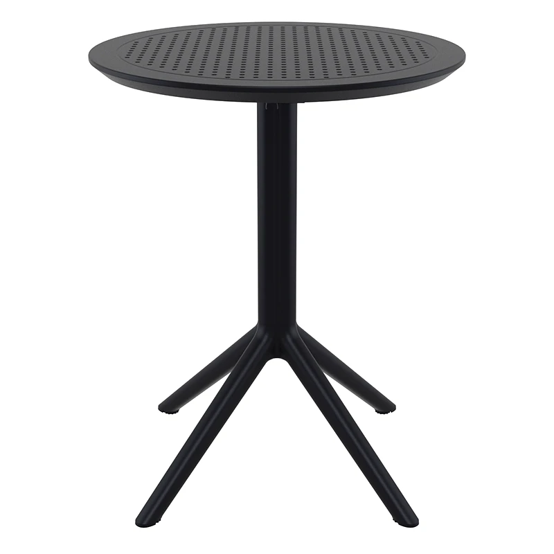 ZOUGRIS SKY BLACK Φ60X74εκ. ΤΡΑΠΕΖΙ ΠΤΥΣ/ΝΟ ΠΟΛ/ΝΙΟΥ