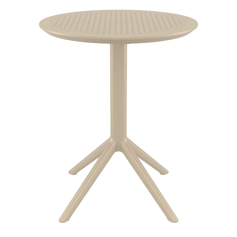 ZOUGRIS SKY TAUPE Φ60X74εκ. ΤΡΑΠΕΖΙ ΠΤΥΣ/ΝΟ ΠΟΛ/ΝΙΟΥ