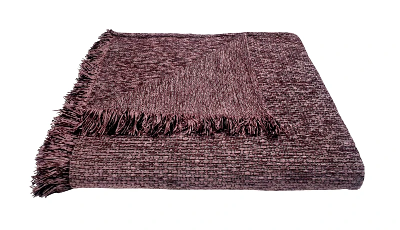 ΚΟΜΒΟΣ Ριχτάρι ΚΟΜΒΟΣ Σενίλ 1θ 180x180 Ψάθα Lilac