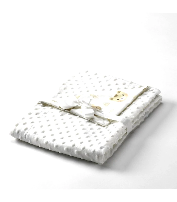 MORA SPAIN Κουβέρτα MORA DUBIDU 80Χ110 μπεζ 100% polyester