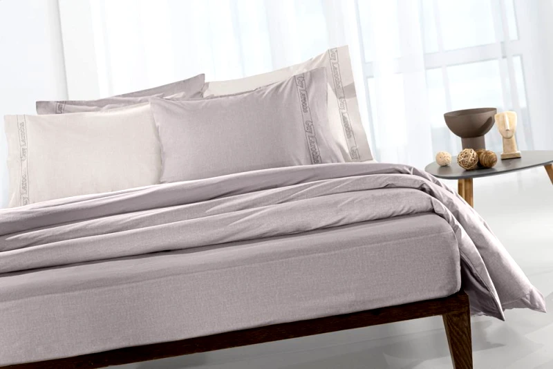 Guy Laroche Σεντόνι "Easy Iron" με λάστιχο Color Plus Melanze 120x200