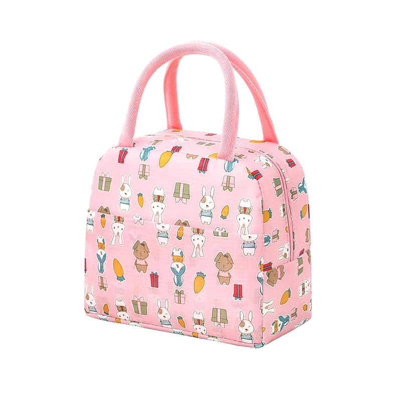 Amber Ισοθερμική Τσάντα Φαγητού 5Lt Amber Pink Bunnies AM3001