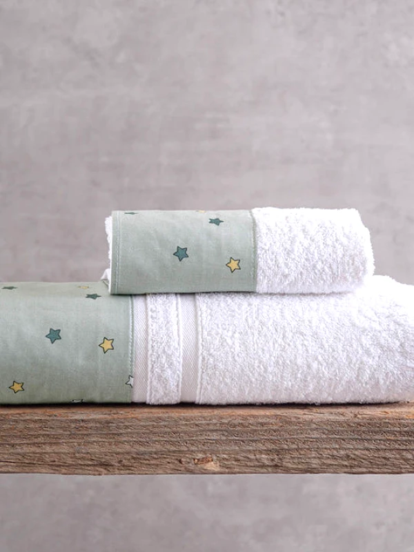 Rythmos Home Σετ πετσέτες παιδικές 2 τεμ. BLAZE GREEN, RYTHMOS HOME