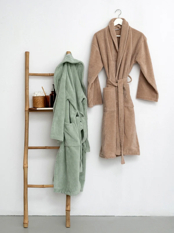 Palamaiki Μπουρνουζι-Ρόμπα Bath Collection SIMOUR BEIGE Large