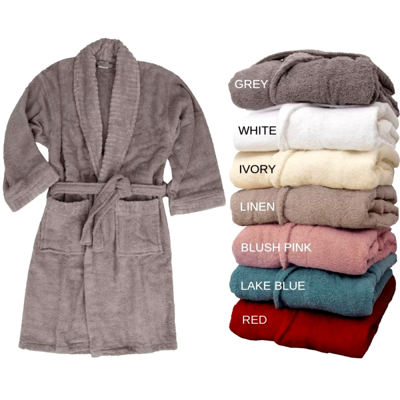 AnnaRiska Μπουρνούζι με γιακά (M) SPA WHITE, ANNA RISKA