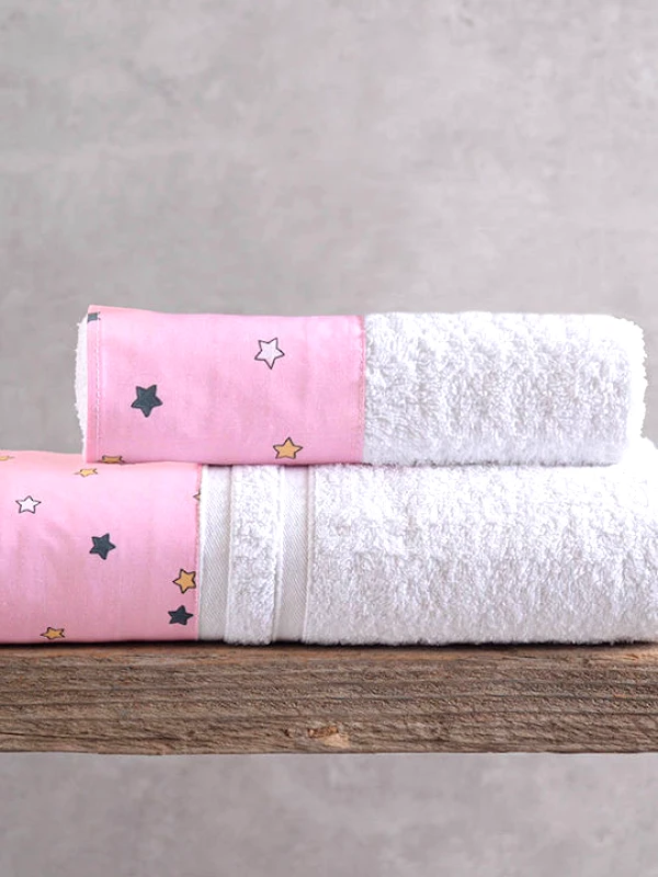 Rythmos Home Σετ πετσέτες παιδικές 2 τεμ. BLAZE PINK, RYTHMOS HOME
