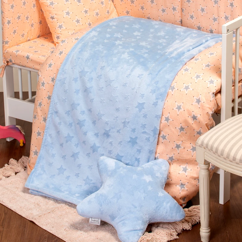 MELINEN Κουβέρτα fleece κούνιας (107Χ160) STARITO SKY, MELINEN