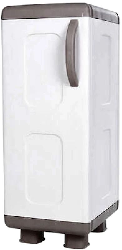 HOMEPLAST Ντουλάπα Μονόφυλλη Πλαστική Ρέα 44x36x96εκ. Γκρι-Ανθρακί, HOMEPLAST