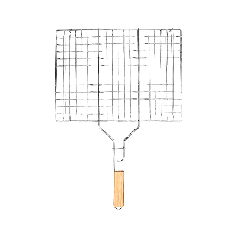 ESTIA ESTIA ΣΧΑΡΑ ΨΗΣΙΜΑΤΟΣ BARBEQUE ΜΕΤΑΛΛΙΚΗ 49x30cm ΜΕ ΞΥΛΙΝΗ ΛΑΒΗ 05-9489, ESTIA