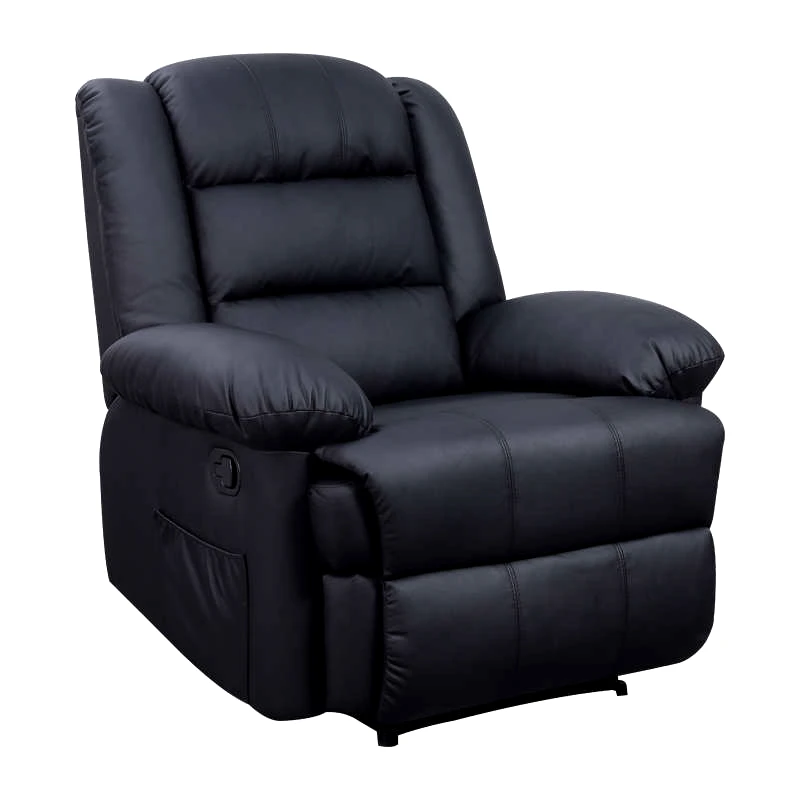ZITA PLUS Βιβιαν massage πολυθρονα μαυρο pu