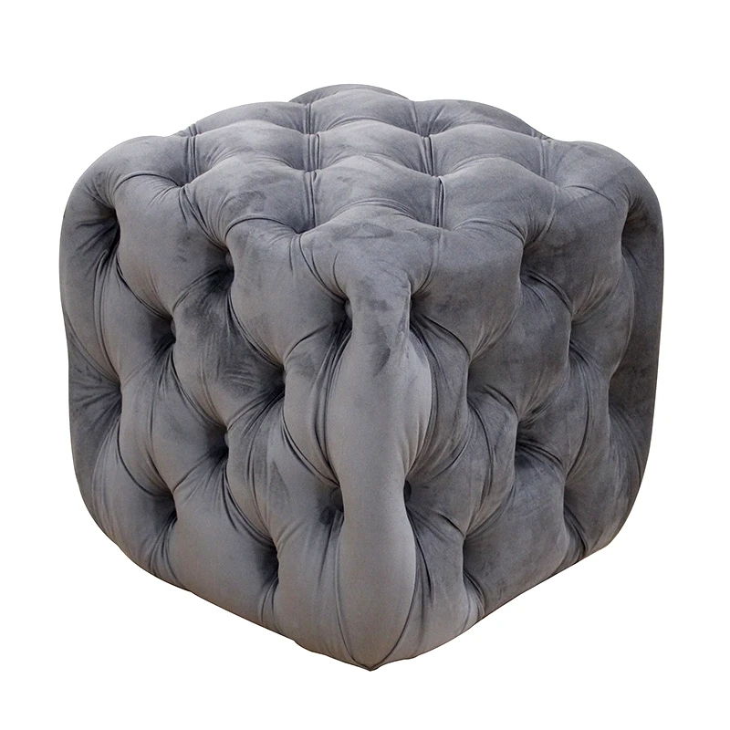 ZITA PLUS ASTRA ΣΚΑΜΠΟ GREY VELVET ΥΦΑΣΜΑ 45X45Χ45εκ.