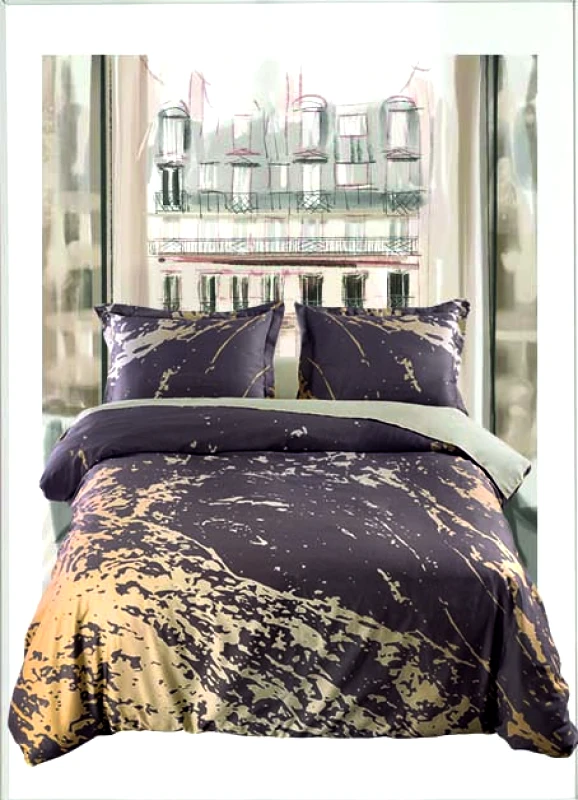 MAKIS TSELIOS Σετ παπλωματοθηκη king splash 240x250cμ 100% cotton satin 230tc
