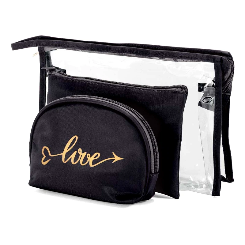 BENZI Νεσεσέρ Σετ 3 τεμαχίων BENZI Μαύρο BZ5654