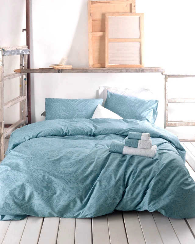 Rythmos Home Σετ σεντόνια μονά (160Χ260) CHARISMA TURQUOISE, RYTHMOS HOME