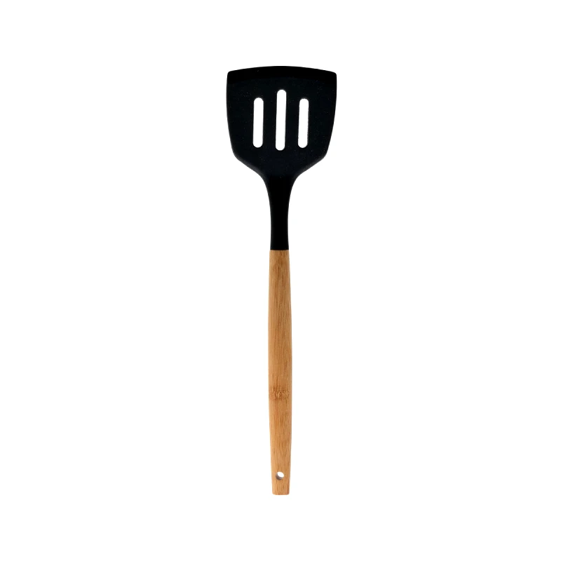 ESTIA Estia σπατουλα τρυπητη bamboo essentials σιλικονησ μαυρη 01-14636