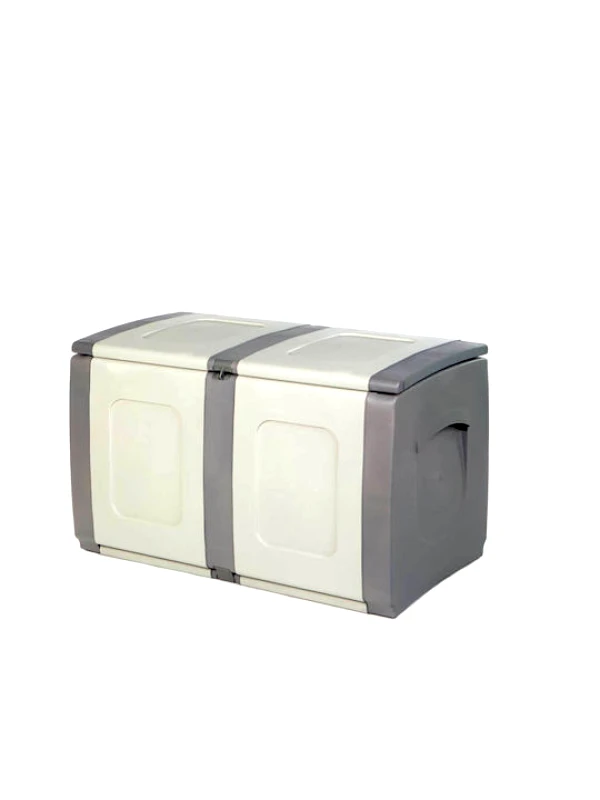 HOMEPLAST Μπαούλο Πλαστικό Μ94xΠ54xΥ57εκ. Regular Γκρι-Ανθρακί, HOMEPLAST