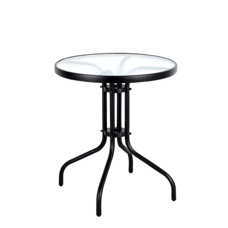 KATOIKEIN DECO Τραπέζι Μεταλλικό EARTH Μαύρο Φ70x70cm 35877-1690