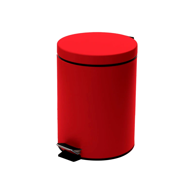 ESTIA ESTIA ΧΑΡΤΟΔΟΧΕΙΟ ΜΠΑΝΙΟΥ CLASSIC SOFT CLOSE 5lt ΜΑΤ KOKKINO