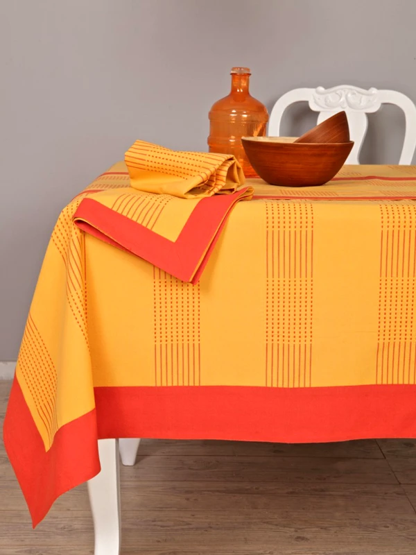 Palamaiki Σετ 4 Πετσέτες Φαγητού Festosi 45x50 KP-372 GOLD/TERRACOTTA