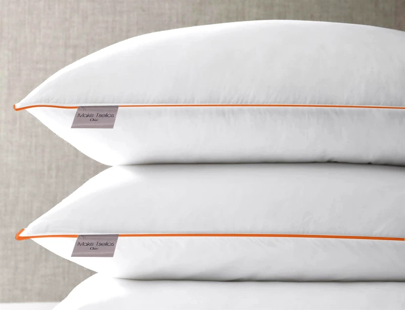 MAKIS TSELIOS Ζευγοσ μαξιλαρια 50x70 800gr orange fiber