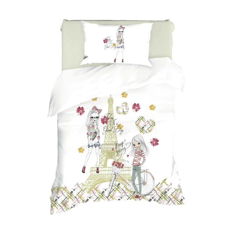 Rythmos Home Σετ παπλωματοθήκη παιδική (155Χ235) BIKE, RYTHMOS HOME