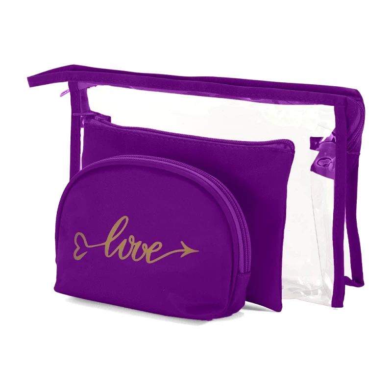 BENZI Νεσεσέρ Σετ 3 τεμαχίων BENZI Μωβ BZ5654