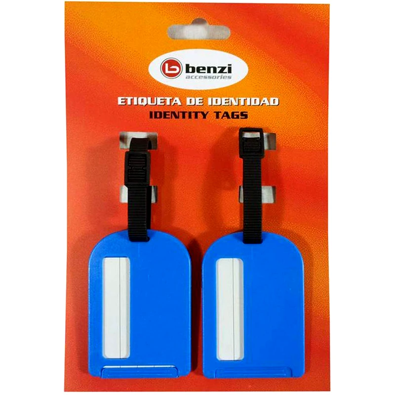 BENZI Σετ 2 Eτικέτες Αποσκευών BENZI Μπλε BZ4066