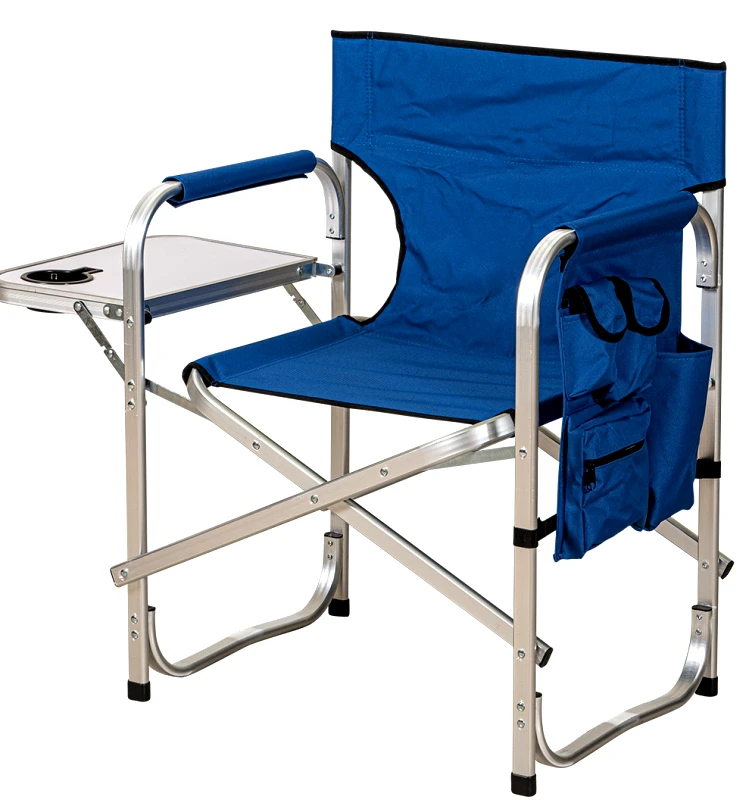 KATOIKEIN DECO Μπλέ Πτυσσόμενο Καρεκλάκι Παραλίας Με Πτυσσόμενο Τραπεζάκι Και Αλουμίνιο Σκελετό Και Πολυεστερικό Ύφασμα , 49 x 64 x 42/82(h)cm