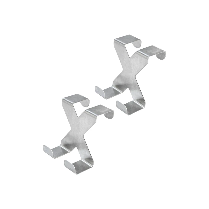 ESTIA Estia κρεμαστρα διπλη μεταλικη ινοξ σετ 2 tem.