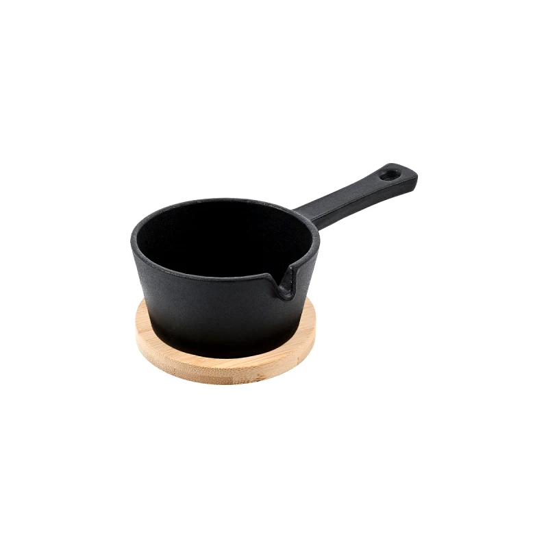 ESTIA ESTIA ΤΗΓΑΝΙ ΣΕΡΒΙΡΙΣΜΑΤΟΣ IRON ΜΑΝΤΕΜΕΝΙΟ ΒΑΘΥ 9.5cm ΜΕ ΒΑΣΗ BAMBOO 01-18702