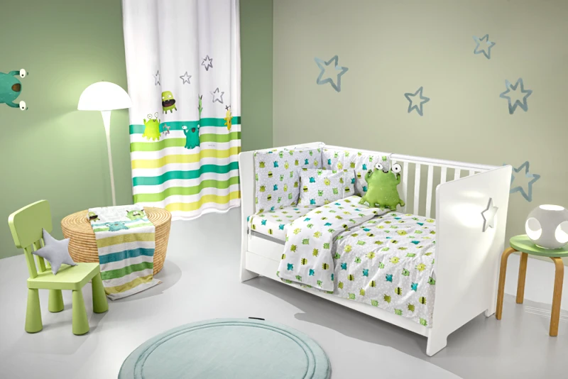 Saint Clair Βρεφικό Σετ 3τμχ Monsters Lime