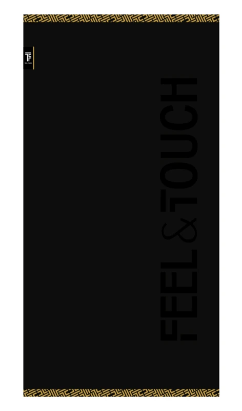 Feel and Touch Πετσέτα Θαλάσσης Sunny Black 90x180