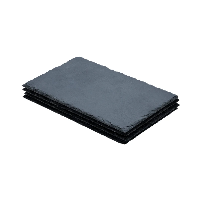 ESTIA ESTIA ΠΛΑΤΩ ΣΕΡΒΙΡΙΣΜΑΤΟΣ ΣΧΙΣΤΟΛΙΘΟΥ 22x14cm ΣΕΤ 4 ΤΕΜ.